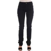 Galliano Black Cotton Denim Stretch Regular Fit Women's Jeans Authentic