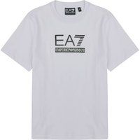 Ea7 Emporio Armani Boys Train Visibility Short Sleeve T-Shirt - White