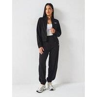 Ea7 Emporio Armani Zip Through Hoodie Tracksuit - Black