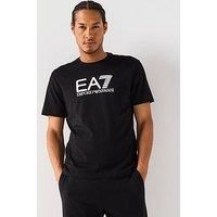 Ea7 Emporio Armani Train Visibility Large Logo T-Shirt - Black