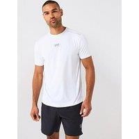 Ea7 Emporio Armani Tennis Pro Small Central Logo T-Shirt - White