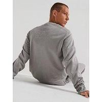 Ea7 Emporio Armani Train Visibility Small Logo Crew Tracksuit - Grey