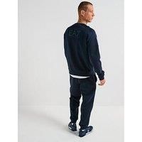 Ea7 Emporio Armani Ea7 Train Visibility Small Logo Crew Tracksuit - Navy