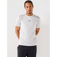 Ea7 Emporio Armani Tennis Pro Small Central Logo T-Shirt - Grey