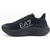 EA7 Men's Big Logo Trainers, Black