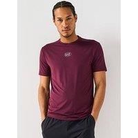 Ea7 Emporio Armani Ea7 Tennis Pro Small Central Logo T-Shirt - Purple