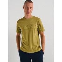 Ea7 Emporio Armani Ea7 Train Visibility Large Logo T-Shirt - Green
