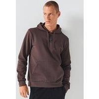 Ea7 Emporio Armani Core Id Logo Overhead Hoodie - Brown