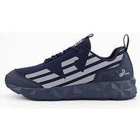Ea7 Emporio Armani Kombat Eagle Logo Trainers - Navy