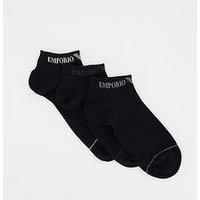 Emporio Armani Bodywear 3 Pack Trainer Liner Socks - Multi