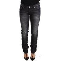 Acht Black Washed Cotton Low Waist Skinny Denim Trouser Jeans W26