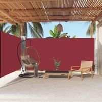 Retractable Side Awning Red 180x600 cm