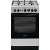 INDESIT IS5G1PMSS 50cm Single Oven Gas Cooker  Silver