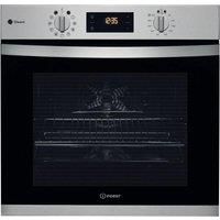 Indesit KFWS3844HIXUK Built In Electric Single Oven with added Steam Function - Grey - A+ Rated