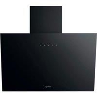 Indesit IHVP62FLTK 60cm Chimney Hood in Black 4 Speed Fan