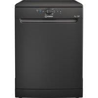 Indesit D2FHK26B 60cm Dishwasher in Black 14 Place Setting E Rated