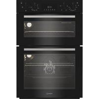 Indesit DII 10D B Built In 59cm Electric Double Oven Black A/A