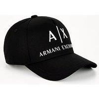 Armani Exchange Large Logo Baseball Cap - Black