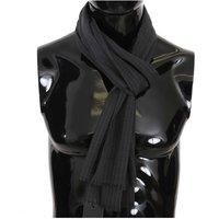 Wool Scarf Pinstripe Design - Gray Scarves