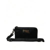 Dolce & Gabbana Nylon Logo Plaque Keyring Pouch Clutch Bag  -  Clutch Bags  -