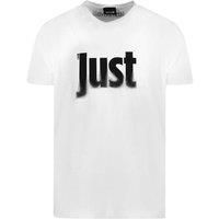 Just Cavalli Fading Logo White T-Shirt
