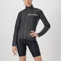 Castelli Women's Squadra Stretch Cycling Jacket, Light Black/Dark Grey