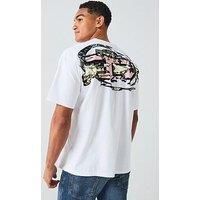 Diesel Back Print Graphic T-Shirt- White