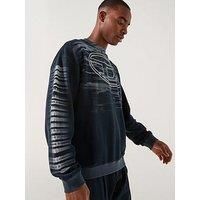Diesel T-T1 Large Logo Crew Sweatshirt - Navy