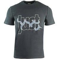 Just Cavalli Snake Logo Black T-Shirt