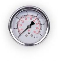 Glycerin pressure gauge radial connection, IP65 63 1/4 (0-160