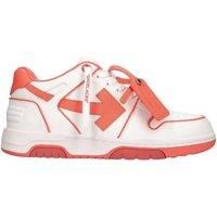 Out Of Office Coral Red Calf Leather Sneakers