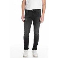 Replay men/'s jeans Anbass slim fit with power stretch, gray (Dark Gray 097), W32 x L32