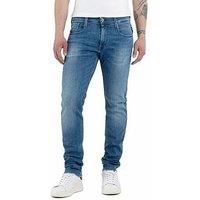 Replay Men/'s Anbass Slim Fit Jeans with Power Stretch, Blue (Medium Blue 009), W38 x L32