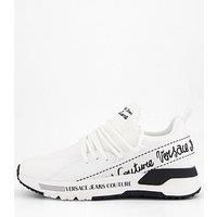 Versace Jeans Couture Knitted Trainers - White