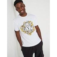 Versace Jeans Couture V Emblem Baroque T-Shirt - White