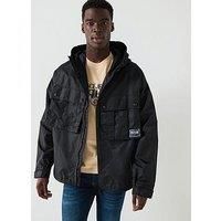Versace Jeans Couture Dual Pocket Nylon Jacket - Black