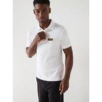 Versace Jeans Couture Cotton Metal Logo White/Gold Polo Shirt