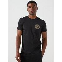 Versace Jeans Couture V Emblem Logo T-Shirt - Black