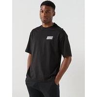 Versace Jeans Couture Square Flock Logo T-Shirt - Black