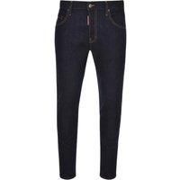 Dsquared2 Skater Jean Italian Address Logo Navy Blue Wash Jeans