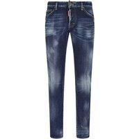 Dsquared2 Skater Jean Canadian Flag Badge Blue Wash Jeans