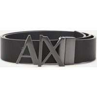 Armani Exchange Men's Ax Buckle Belt - Black Phantom - W34