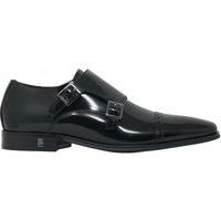 Monk Leather Black Shoes