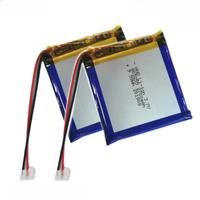 1-12pcs 805255 2700mah 3 7V mobile phone built-in electric monitoring device led light repeatedly charged with Protection board