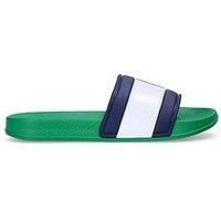 Tommy Hilfiger Kids Flag Print Pool Slide - Green