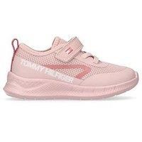 Tommy Hilfiger Girls Low Cut Lace-Up/Velcro Sneaker - Pink