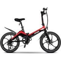 DUCATI MG20 Electric Folding Bike - Black & Red, Black,Red
