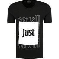 Just Cavalli Box Logo Black T-Shirt