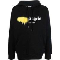 Palm Angels LA Spray Paint Logo Black Hoodie PMBB003C99FLE0011018_M