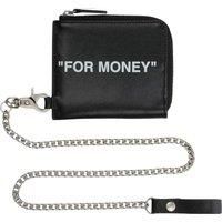 Quote Chain Black Wallet